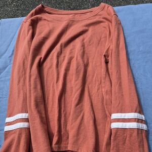 Orange Long Sleeve Top